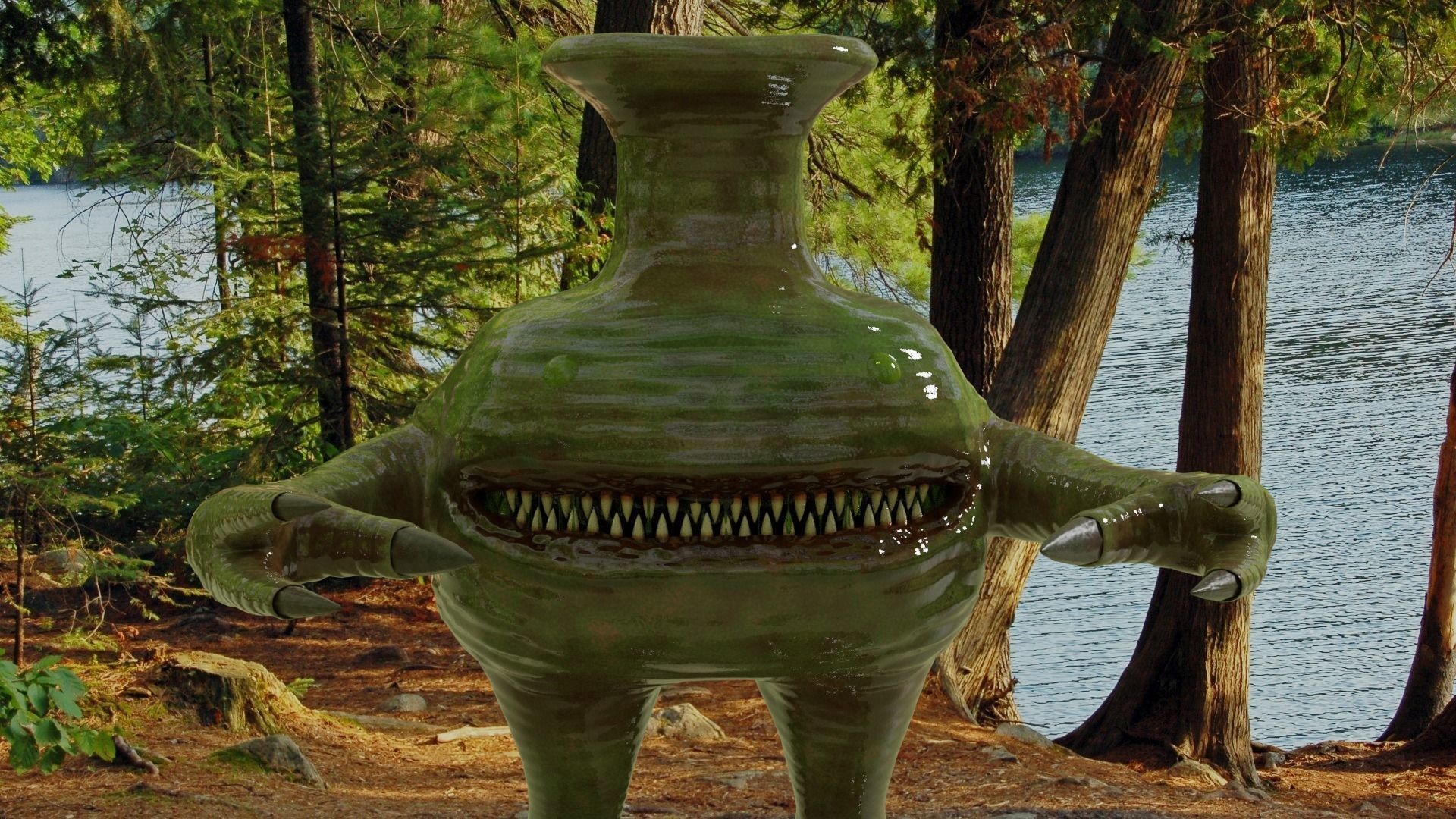 Water Monster Free 3D model_3