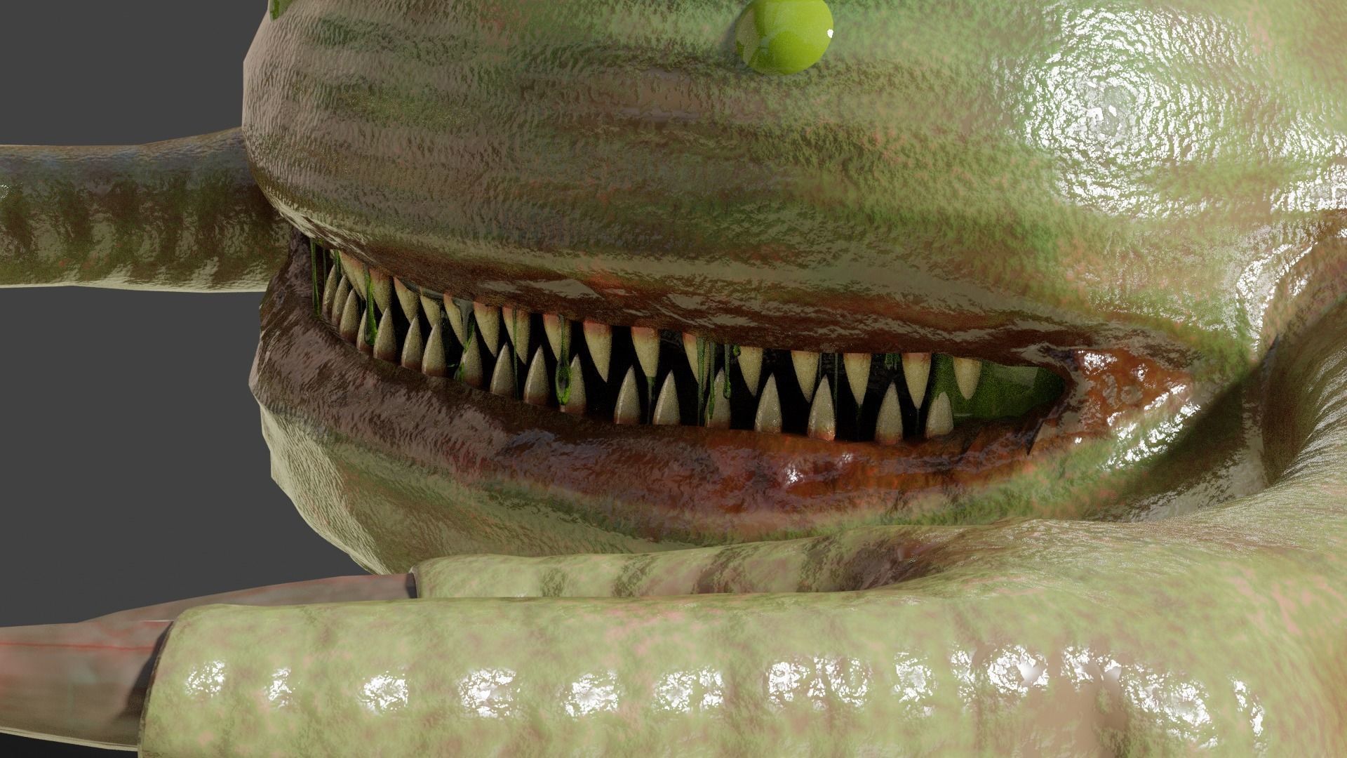 Water Monster Free 3D model_1