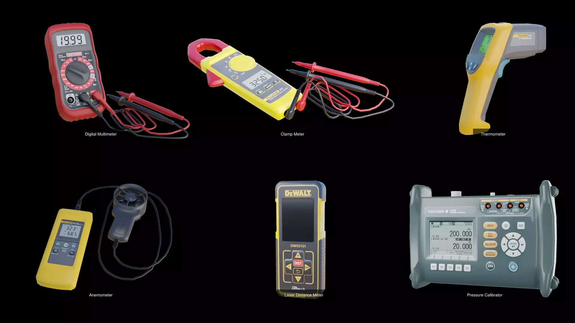 Meter Pack 3D Model Collection_0