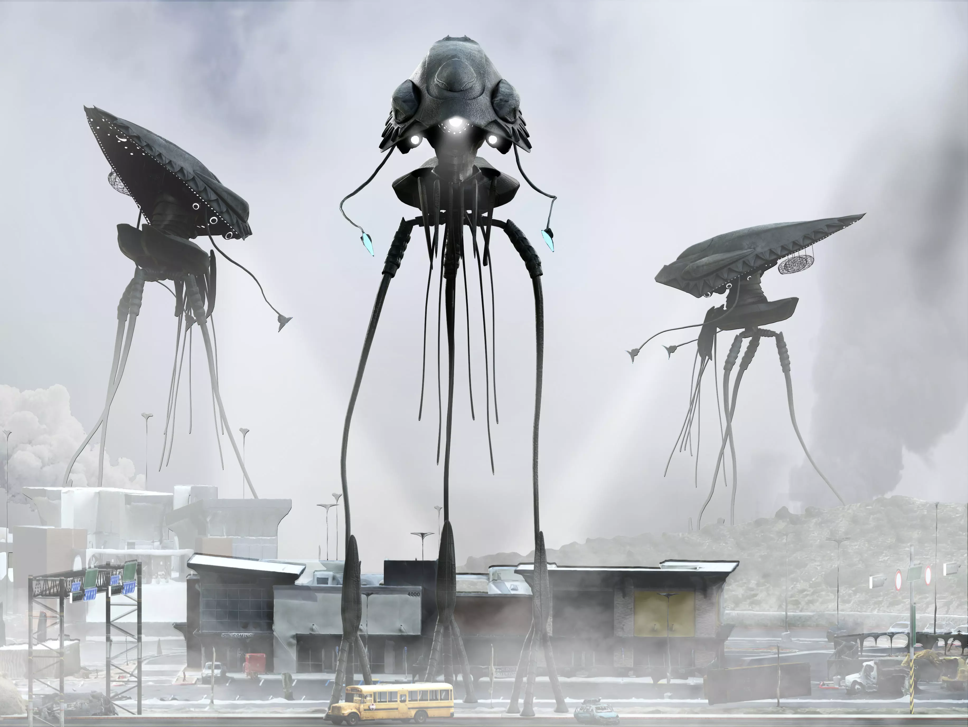 Alien from War of the Worlds Low-poly 3D model_0