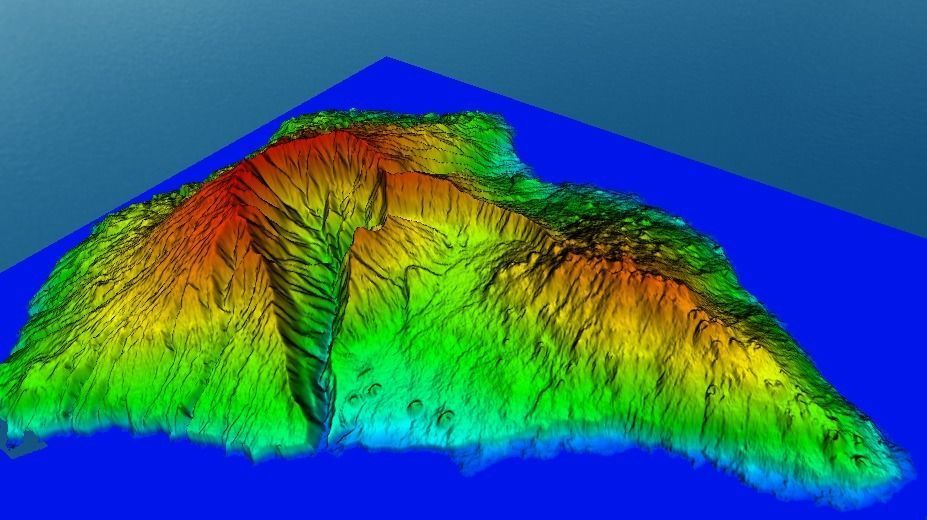 La palma island Elevation model 3D print and  Low-poly 3D model_8