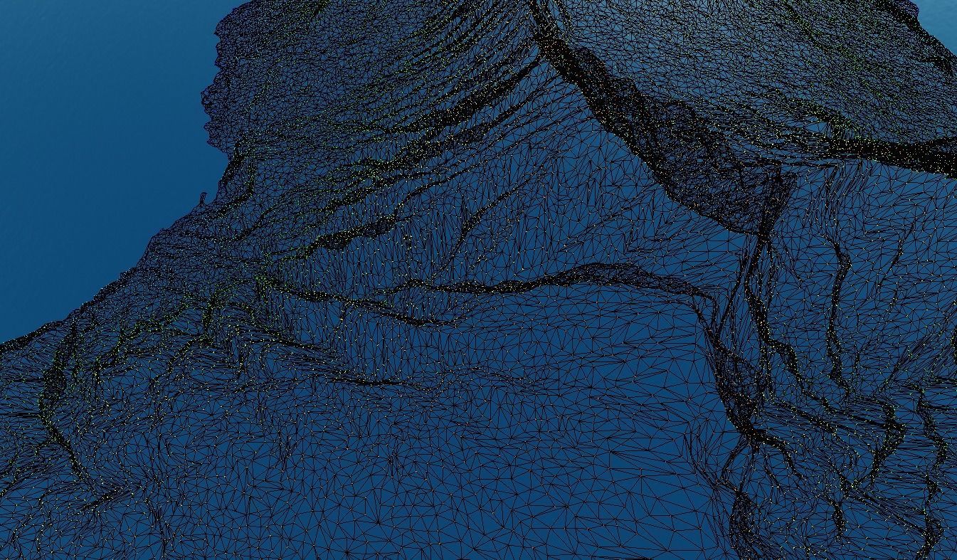 La palma island Elevation model 3D print and  Low-poly 3D model_7
