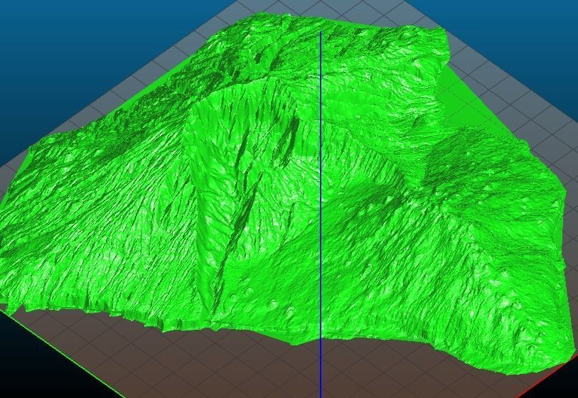 La palma island Elevation model 3D print and  Low-poly 3D model_17