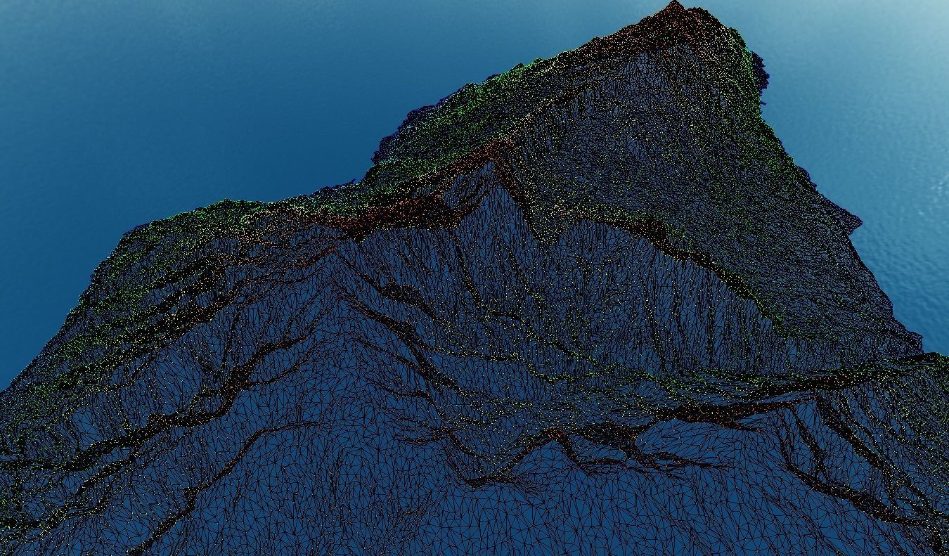 La palma island Elevation model 3D print and  Low-poly 3D model_11
