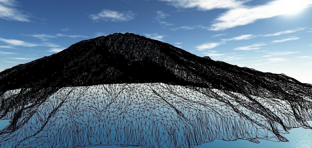 La palma island Elevation model 3D print and  Low-poly 3D model_13