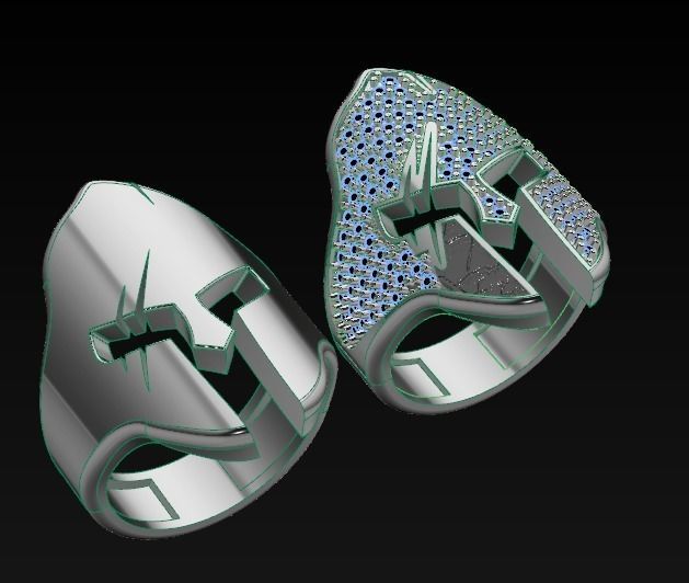 Gladiator ring 3D print model_3