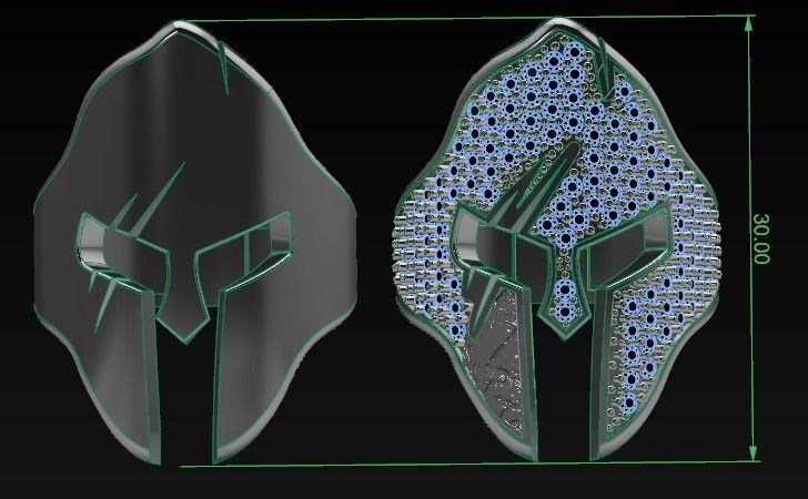 Gladiator ring 3D print model_5