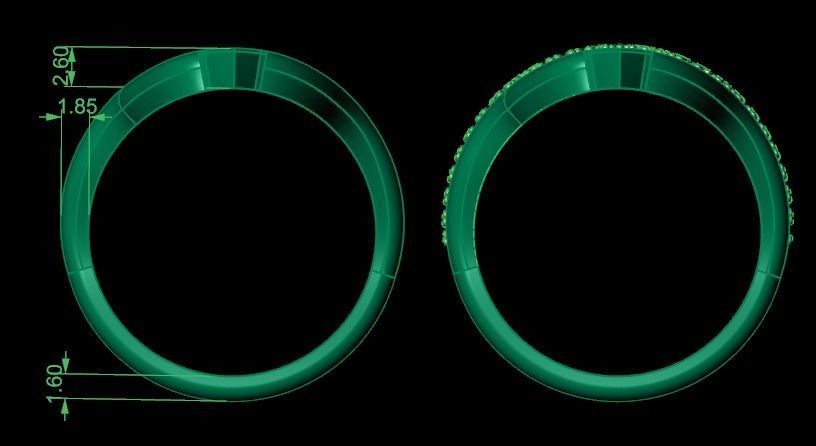 Gladiator ring 3D print model_9