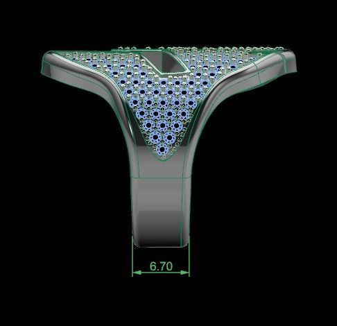 Gladiator ring 3D print model_11