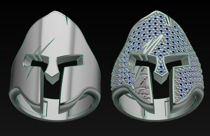 Gladiator ring 3D print model_7