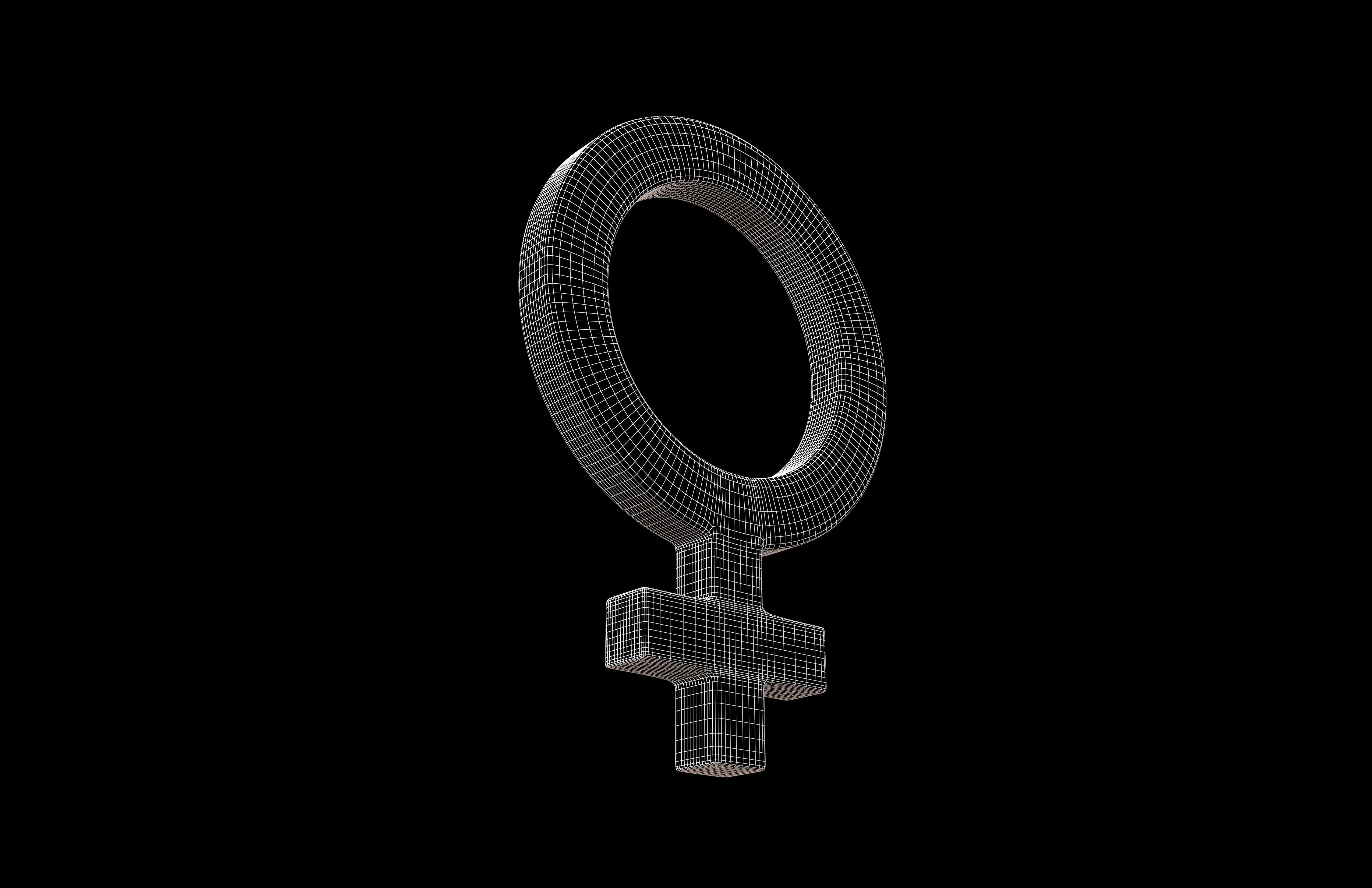 Gender Symbol v3 001 Low-poly 3D model_7