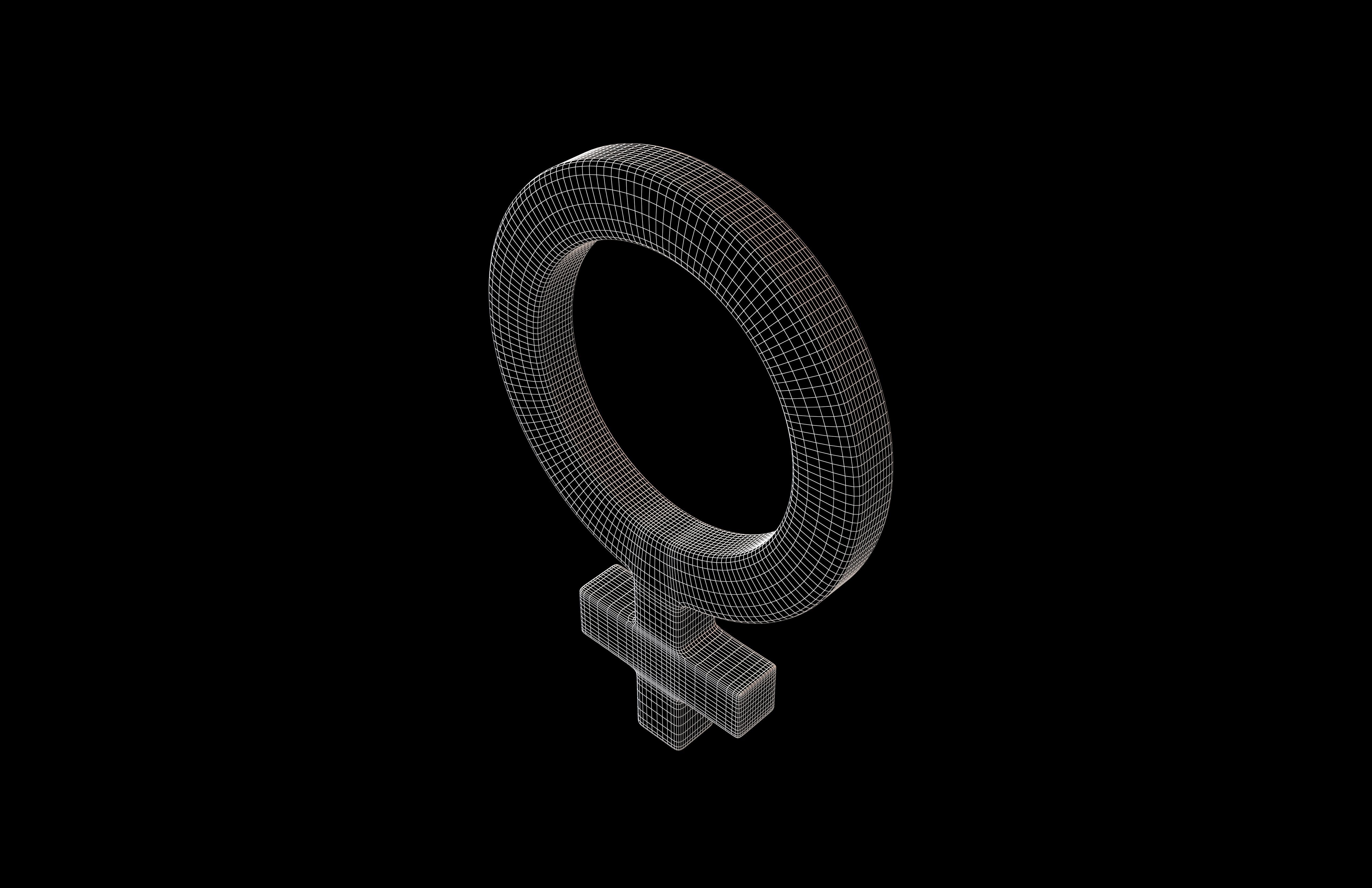 Gender Symbol v3 001 Low-poly 3D model_6