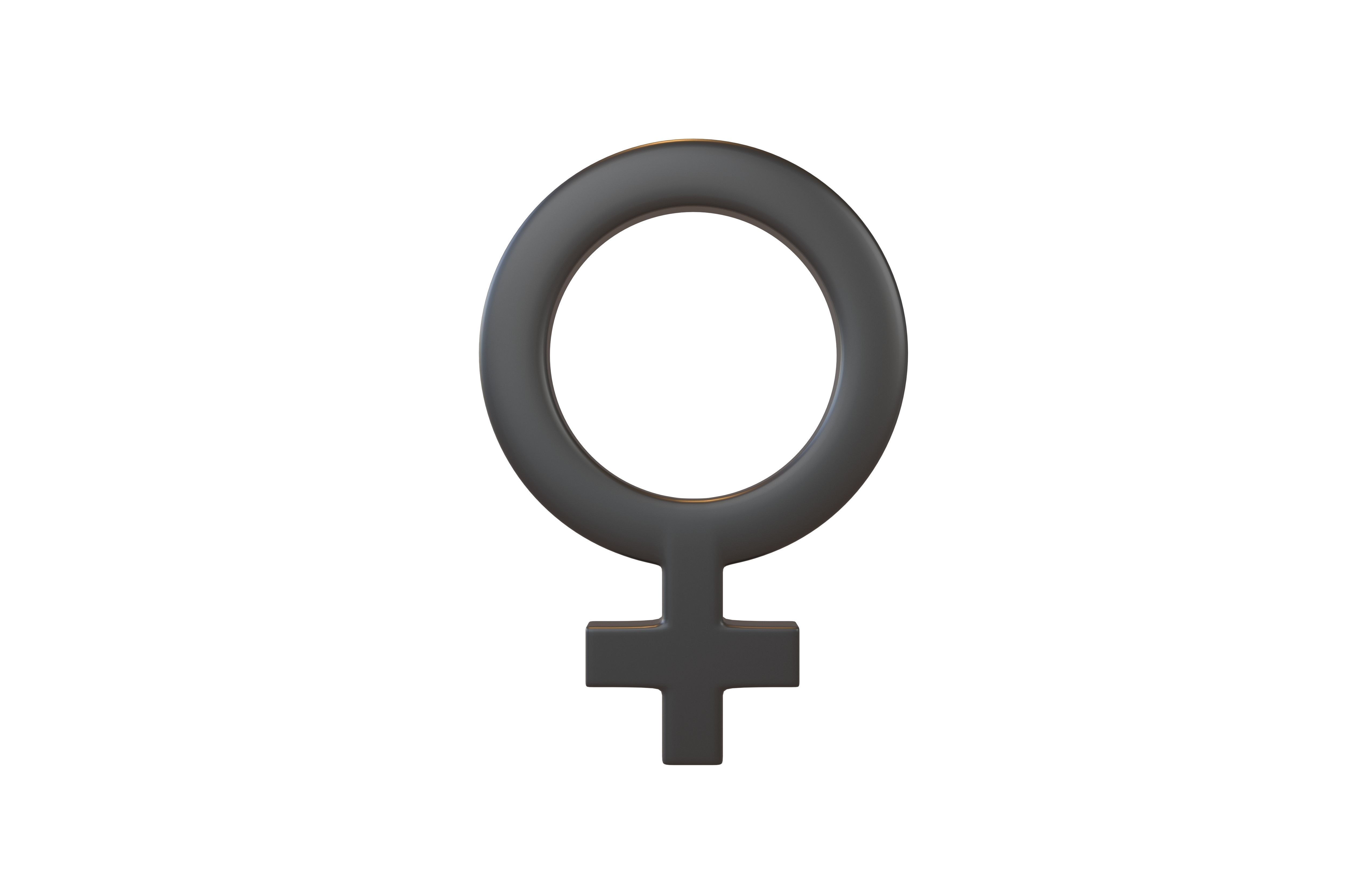 Gender Symbol v3 001 Low-poly 3D model_1