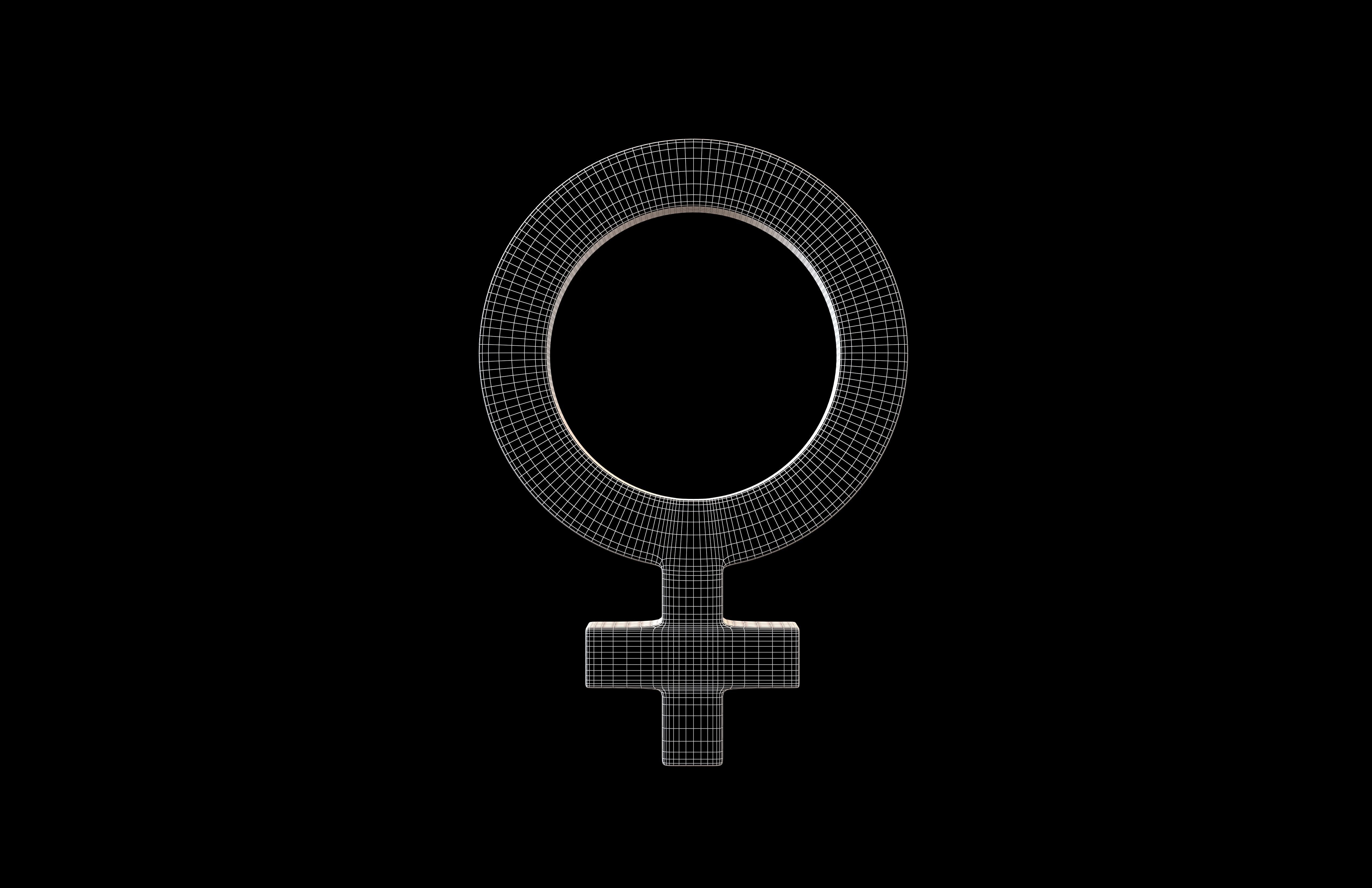 Gender Symbol v3 001 Low-poly 3D model_5