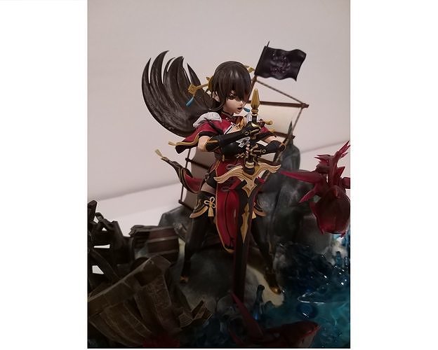 genshin impact - Beidou -  3D printable figurine 3D print model