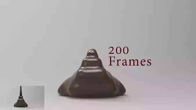 Caramel-Chocolate-02 stomach 3D model