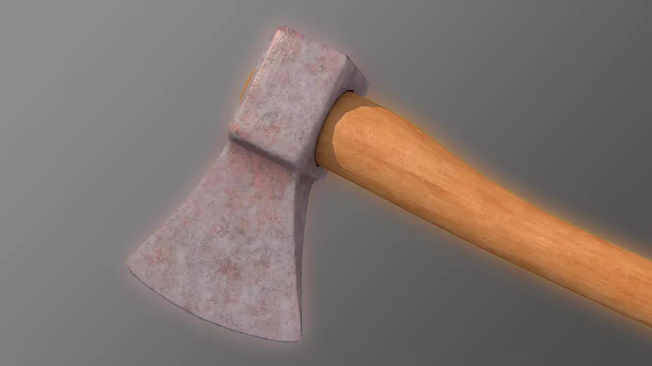 Low poly axe Free low-poly 3D model