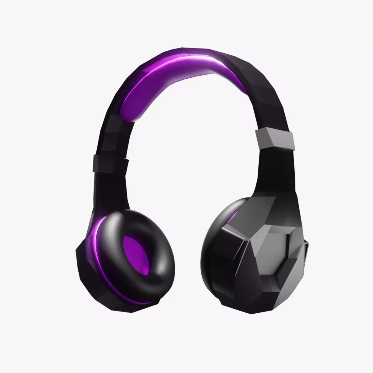 Gaming Headset Free low-poly 3D model