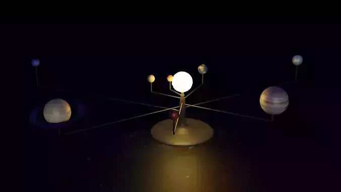 Solar system model 3D model