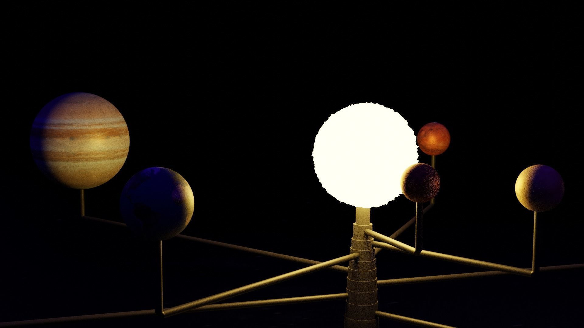 Solar system model 3D model_2