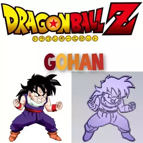 Amazing Dragon Ball Character Gohan Cookie Cutter Decoration