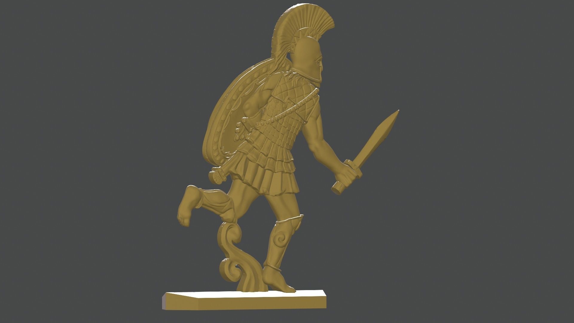 greek hoplite with sword 13 3D print model_18