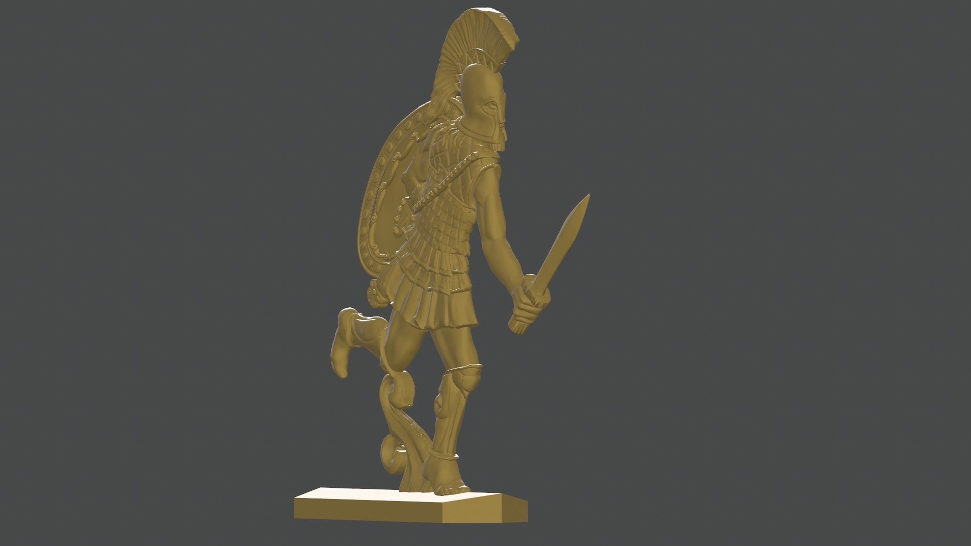 greek hoplite with sword 13 3D print model_11