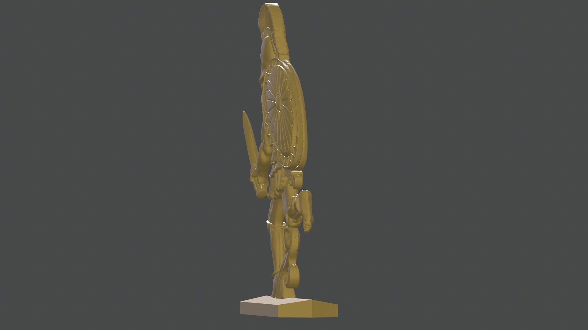 greek hoplite with sword 13 3D print model_23
