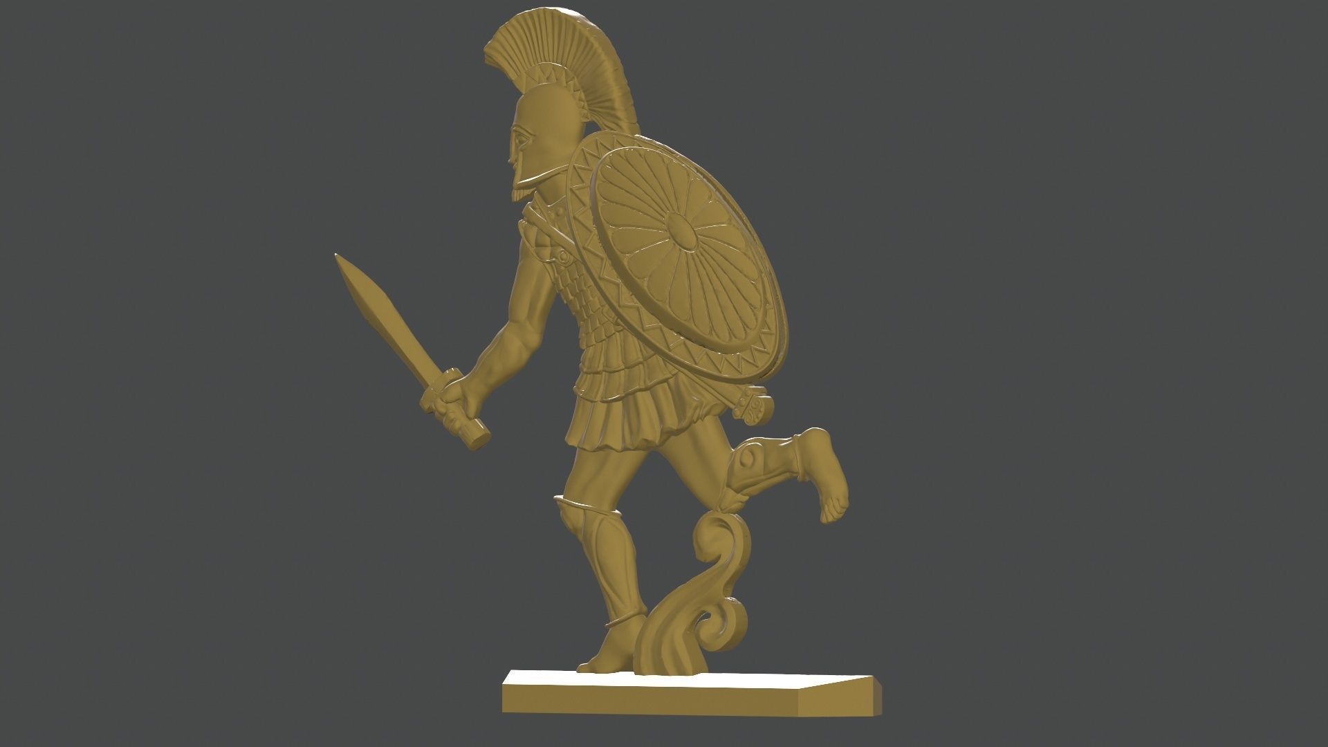 greek hoplite with sword 13 3D print model_26
