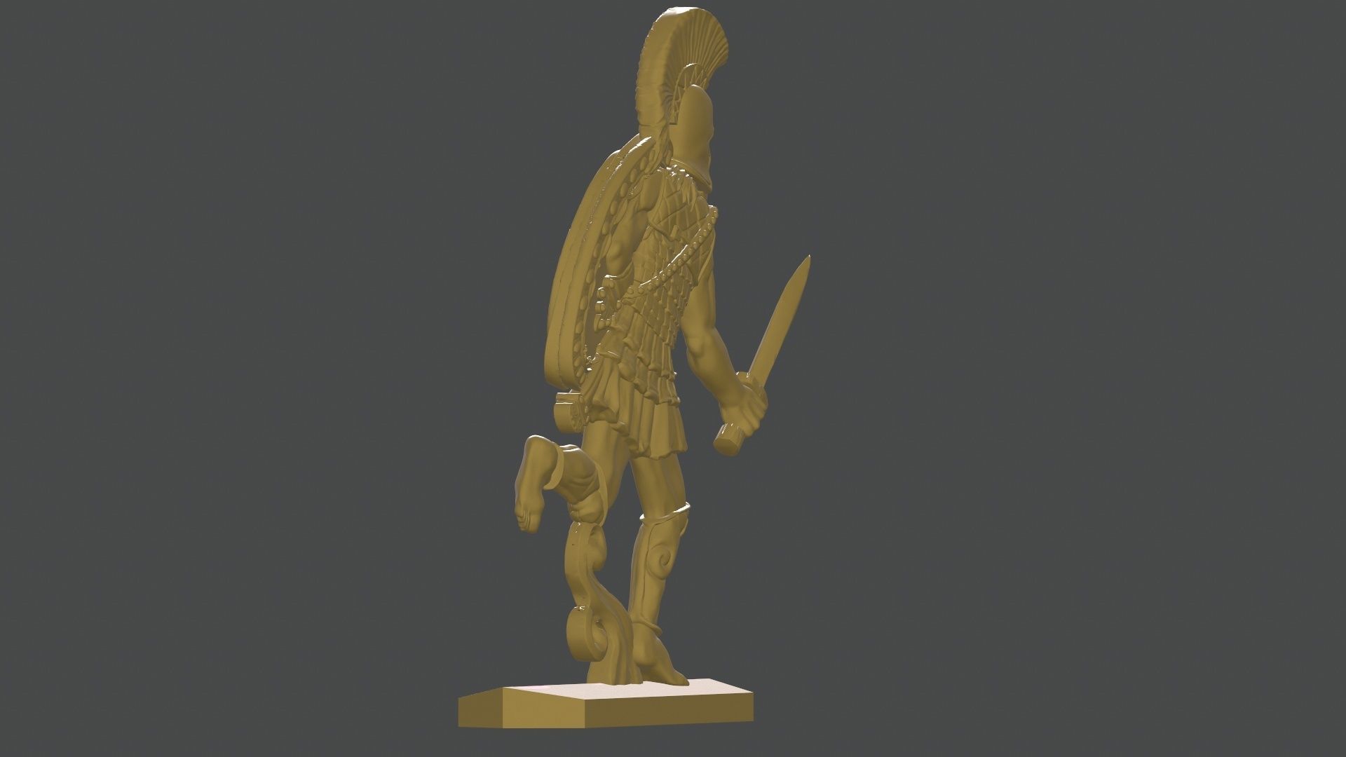 greek hoplite with sword 13 3D print model_20