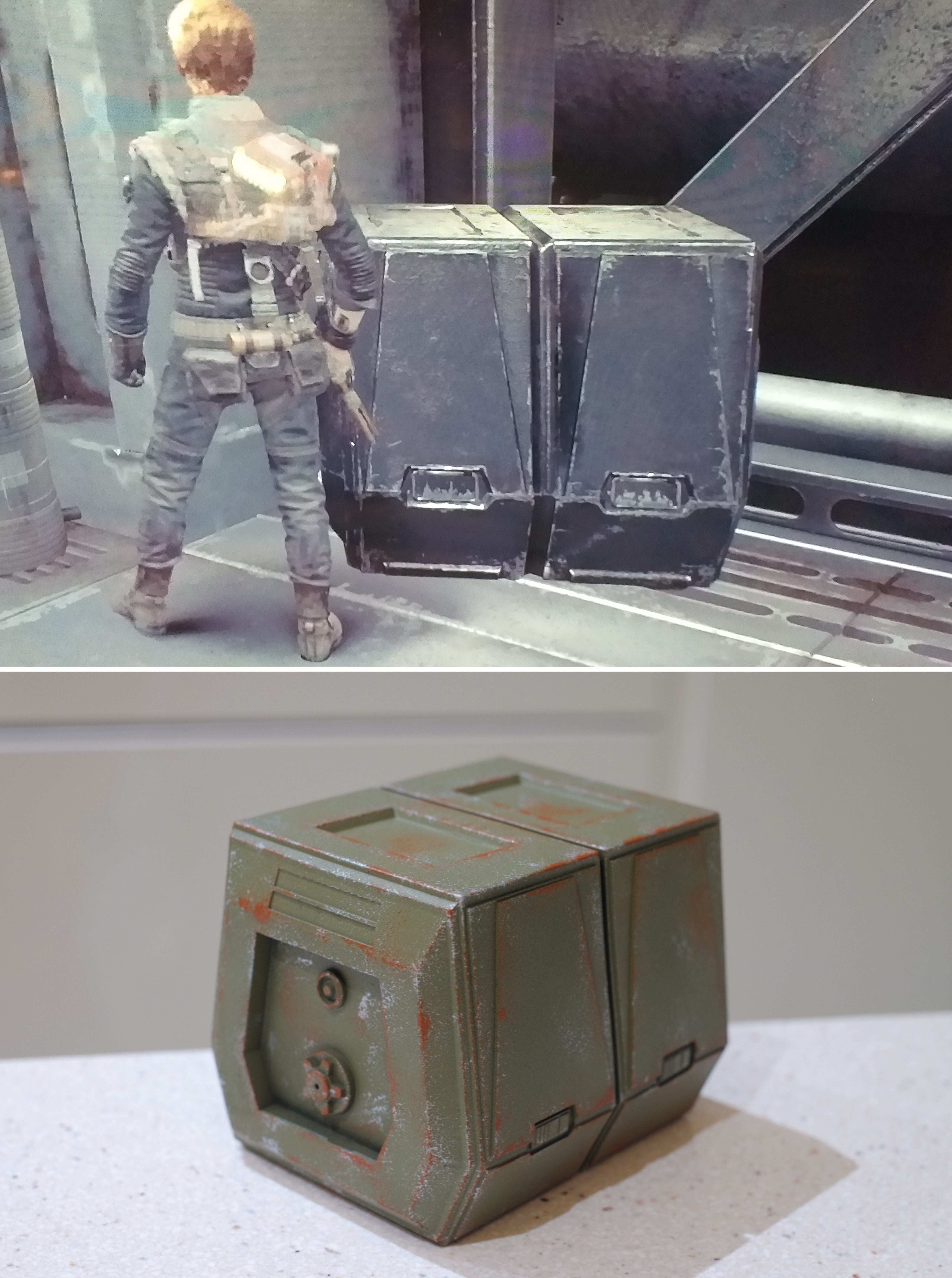 Star Wars Jedi Fallen order crate 3D print model_1