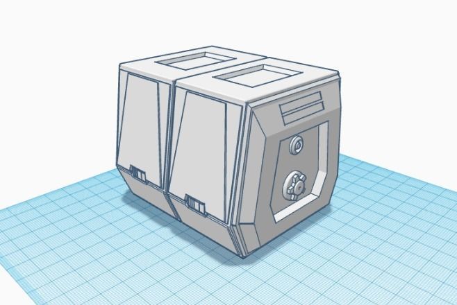 Star Wars Jedi Fallen order crate 3D print model_3