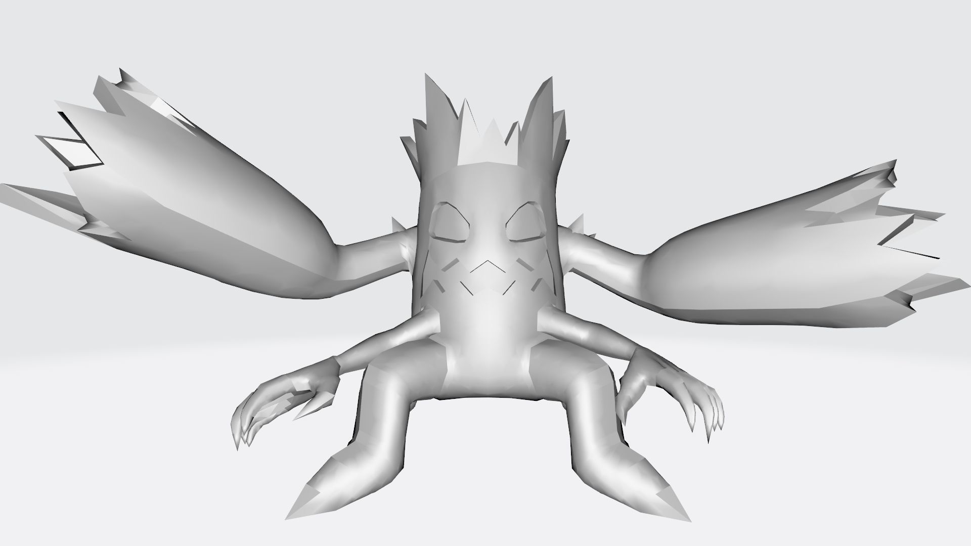 Woodmon tree stump with hole in it 3D print model_10