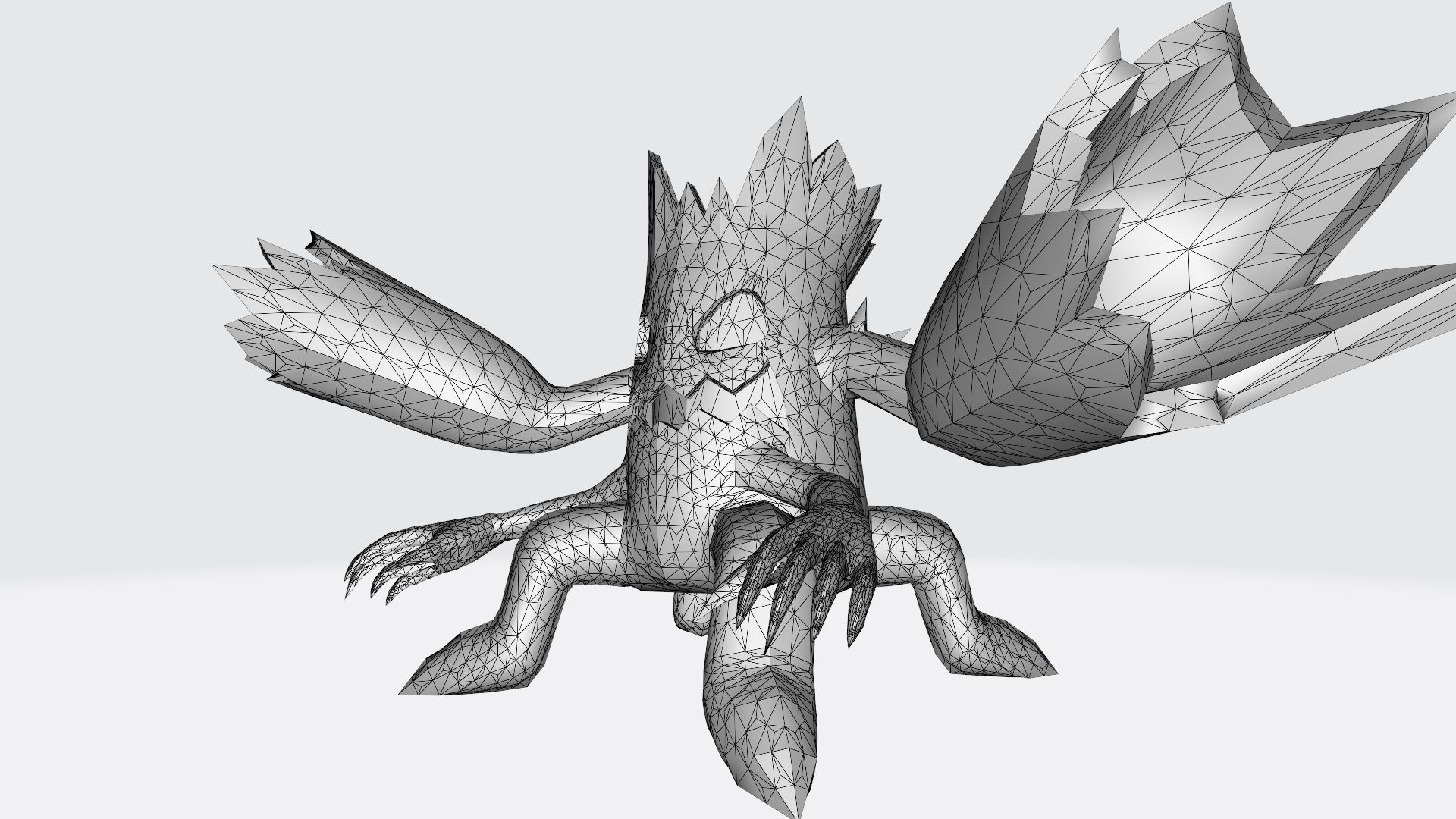 Woodmon tree stump with hole in it 3D print model_7