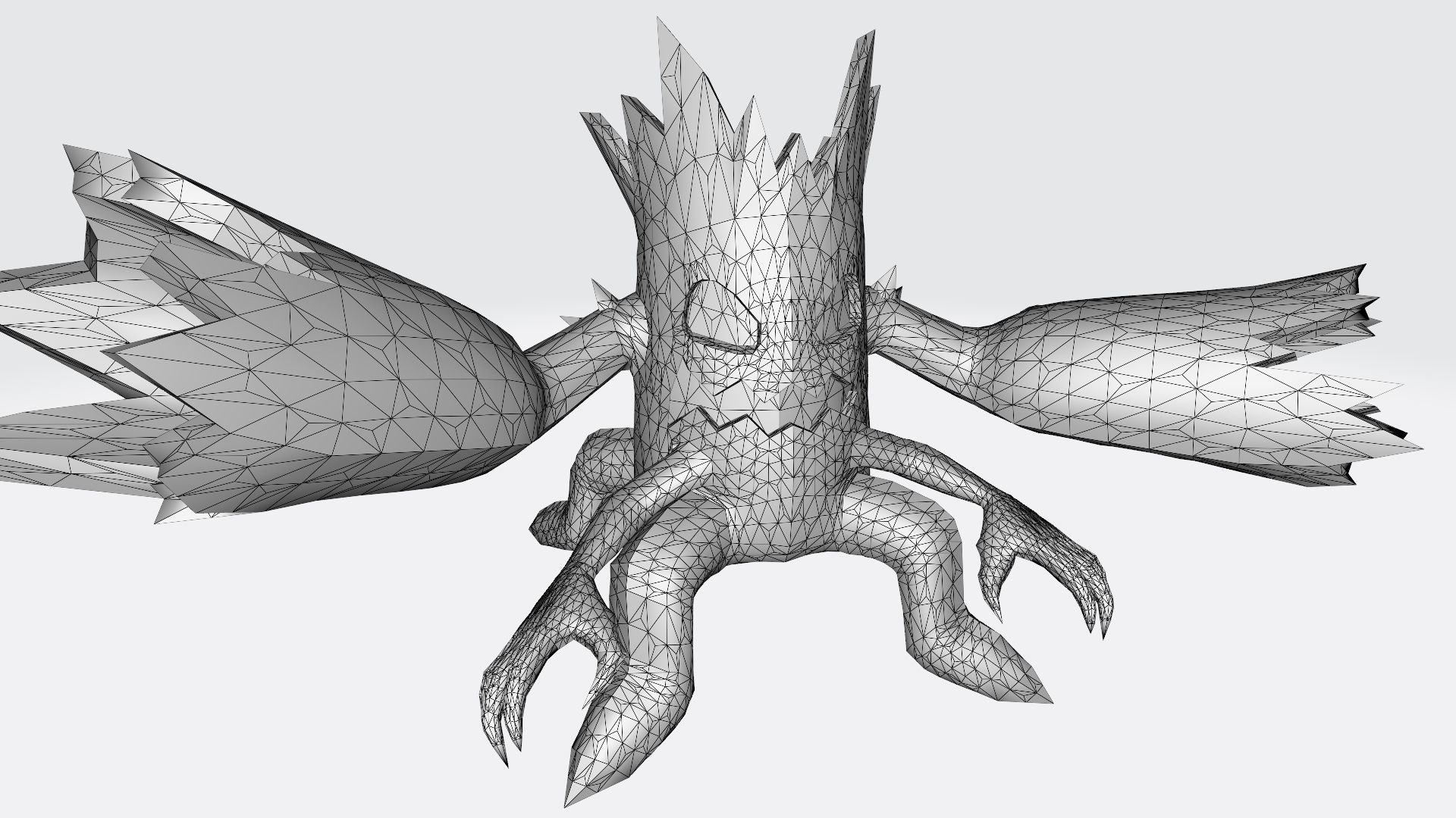 Woodmon tree stump with hole in it 3D print model_6