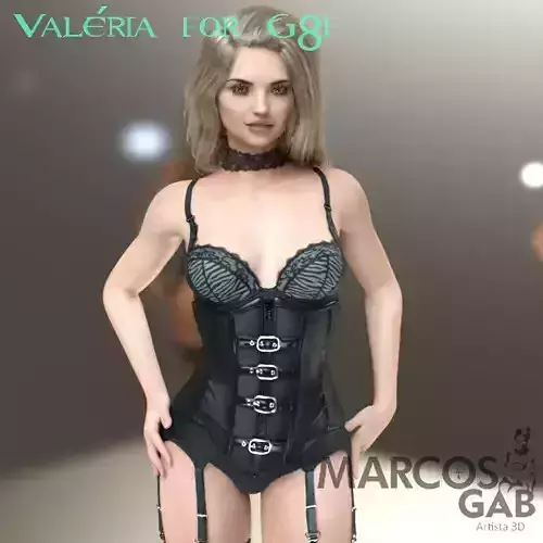 Valeria for Genesis 8 Female 3D model