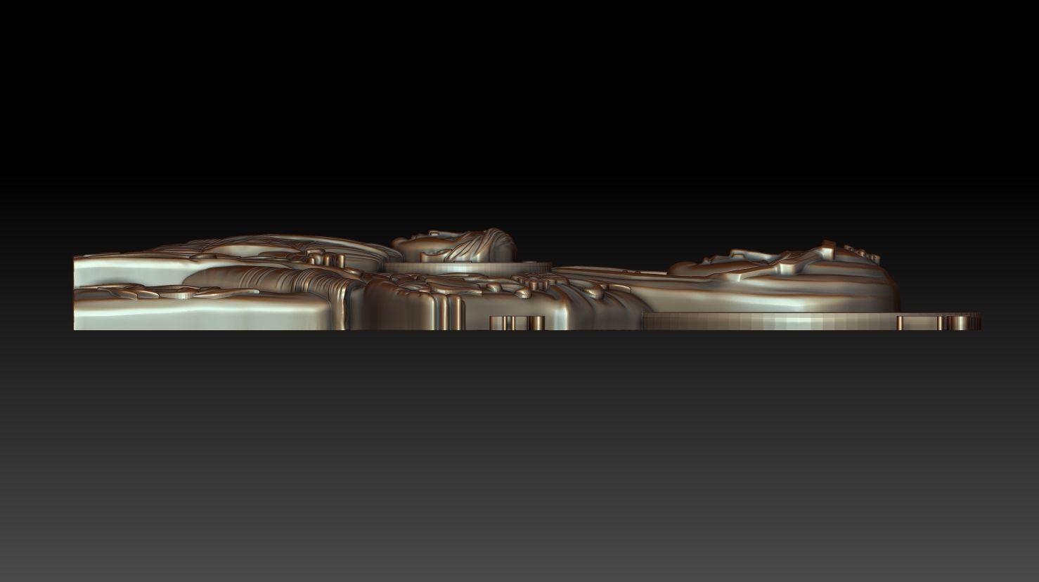 Mother of god with child 3D model_4
