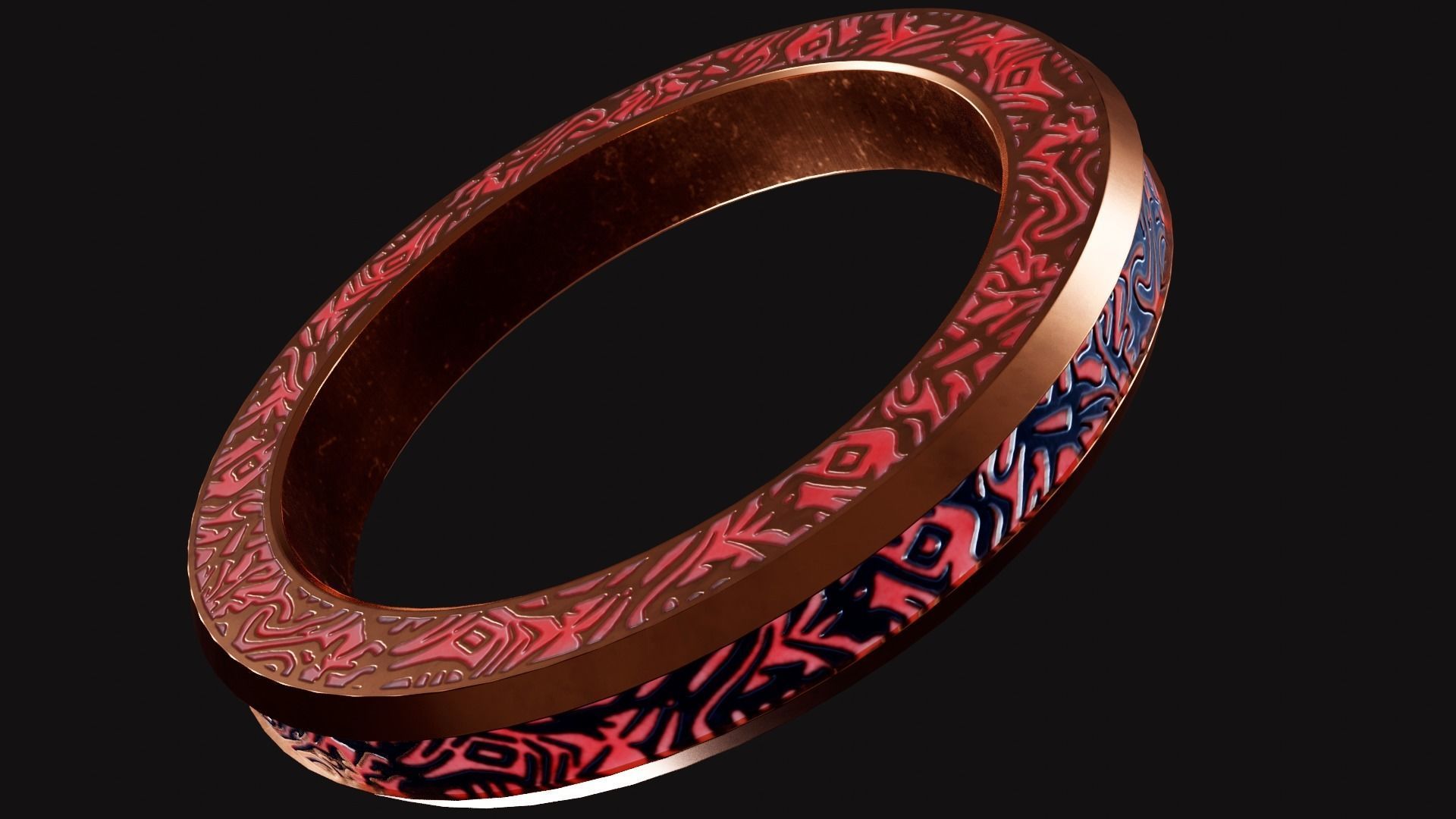 10 Ring Shang-Chi Low-poly 3D model_7
