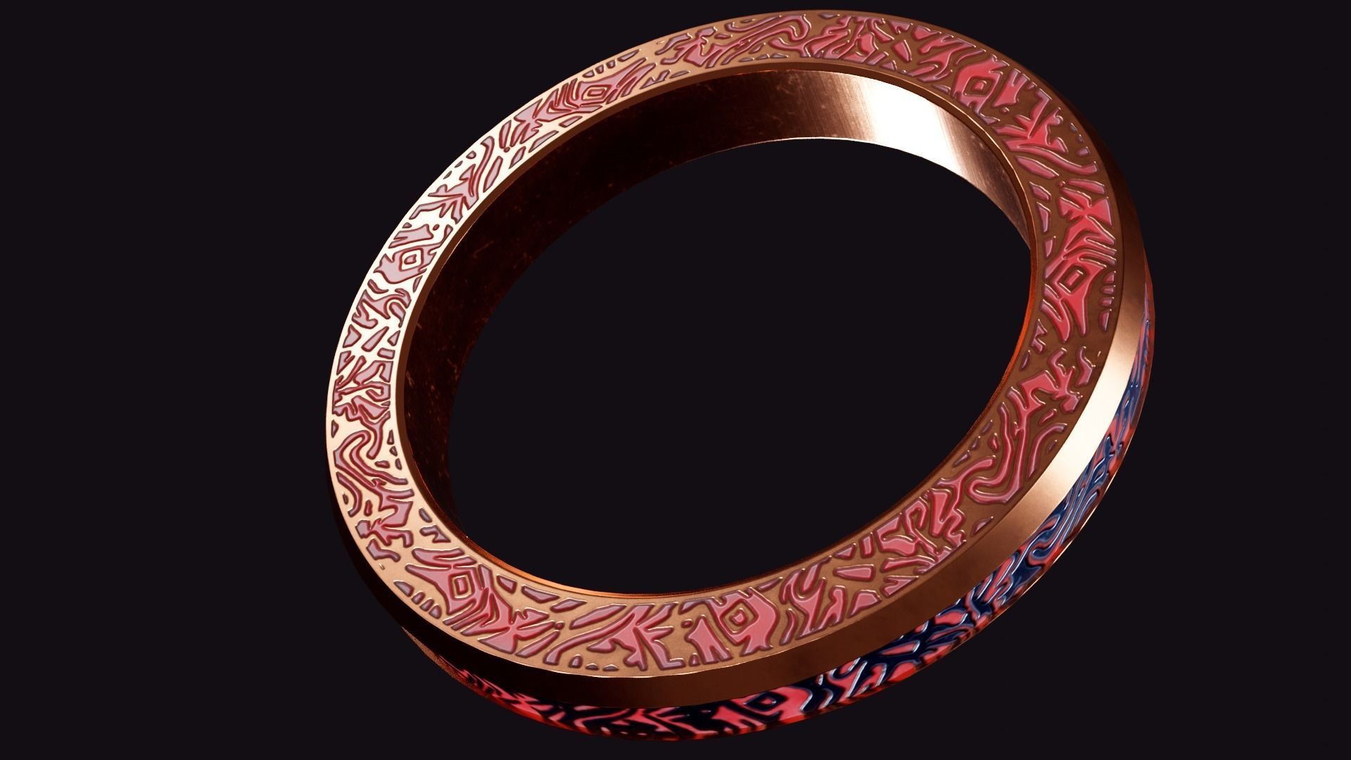 10 Ring Shang-Chi Low-poly 3D model_16