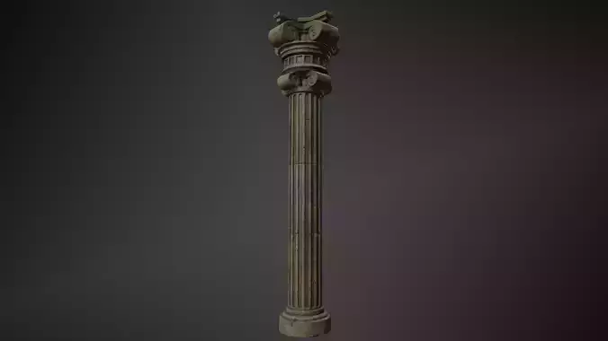 old pillar 3d model