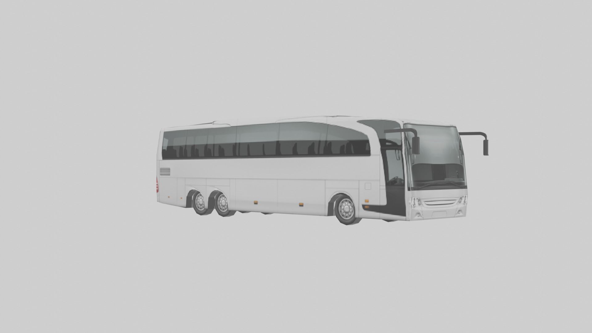Low-poly Touring Coach Low-poly 3D model_6