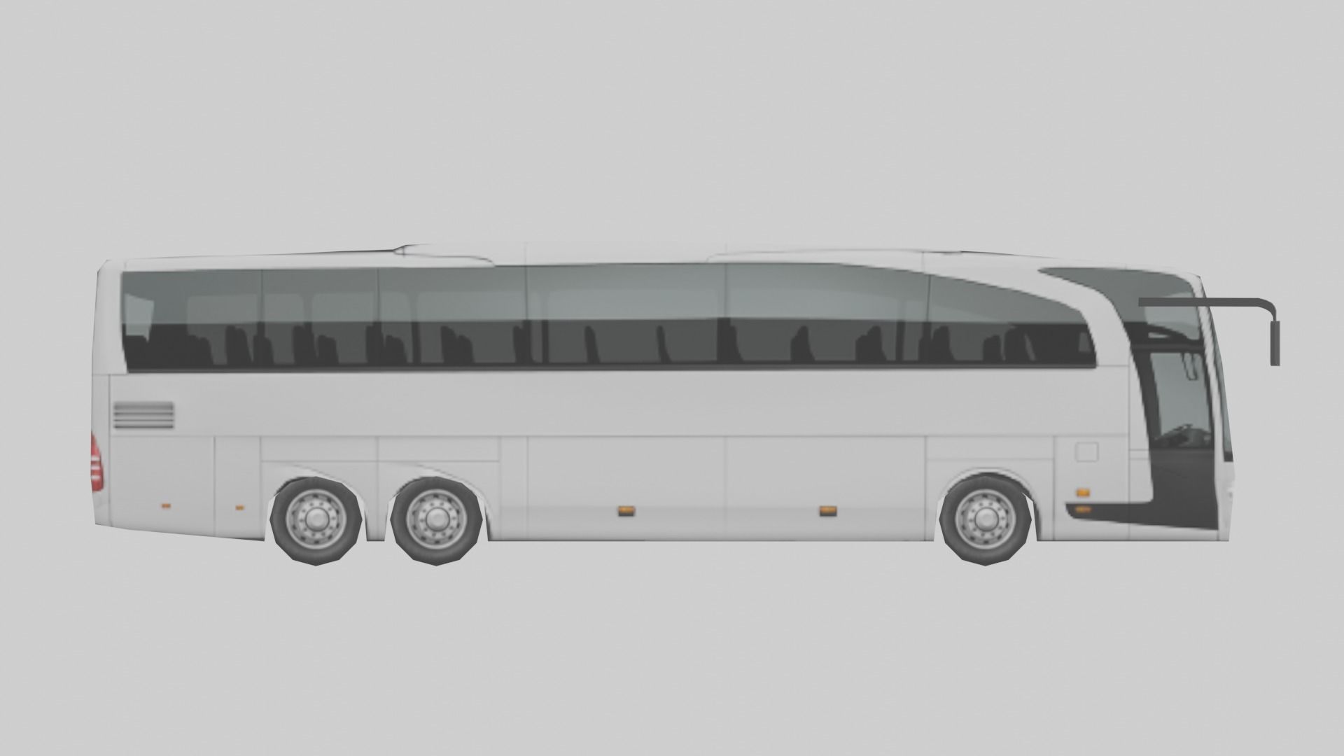 Low-poly Touring Coach Low-poly 3D model_12