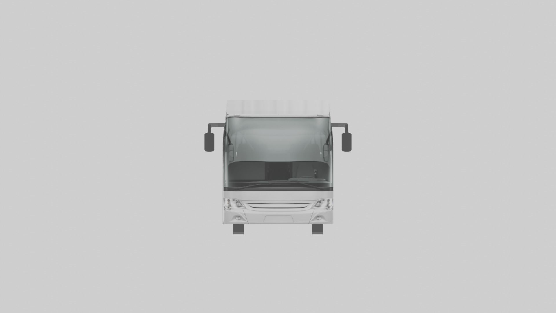 Low-poly Touring Coach Low-poly 3D model_8