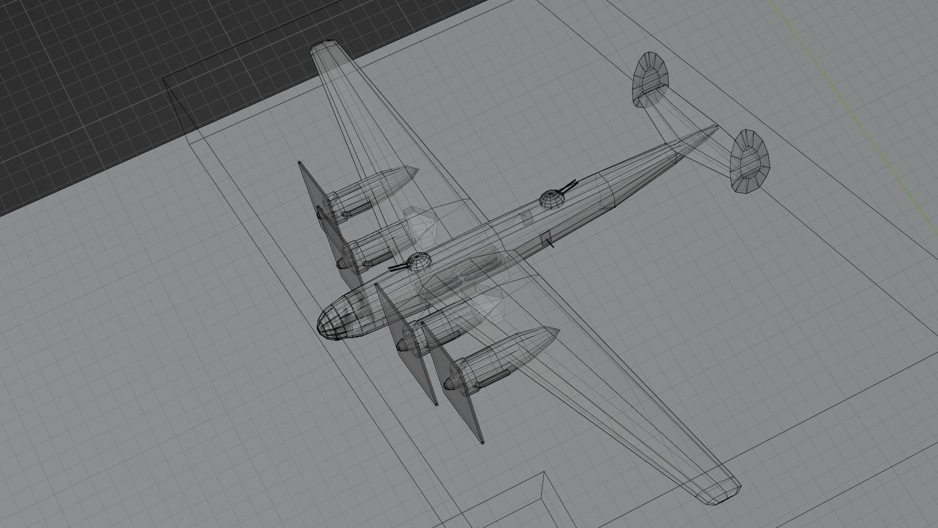 Messerschmitt ME-264 Amerika Bomber WW2 bomber Low-poly 3D model_17