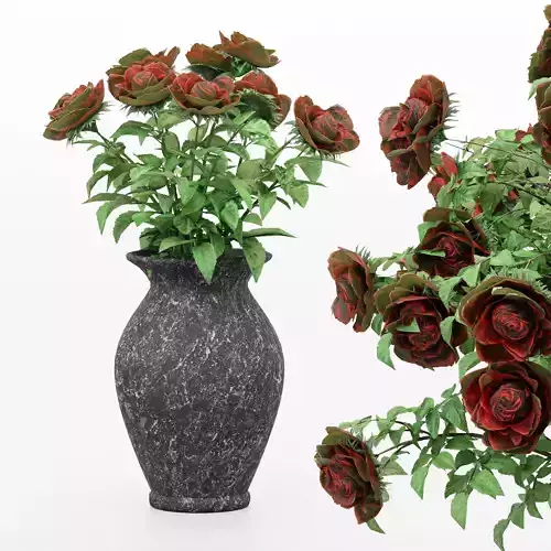 8 diffrent Bouquet Red Rose Vase