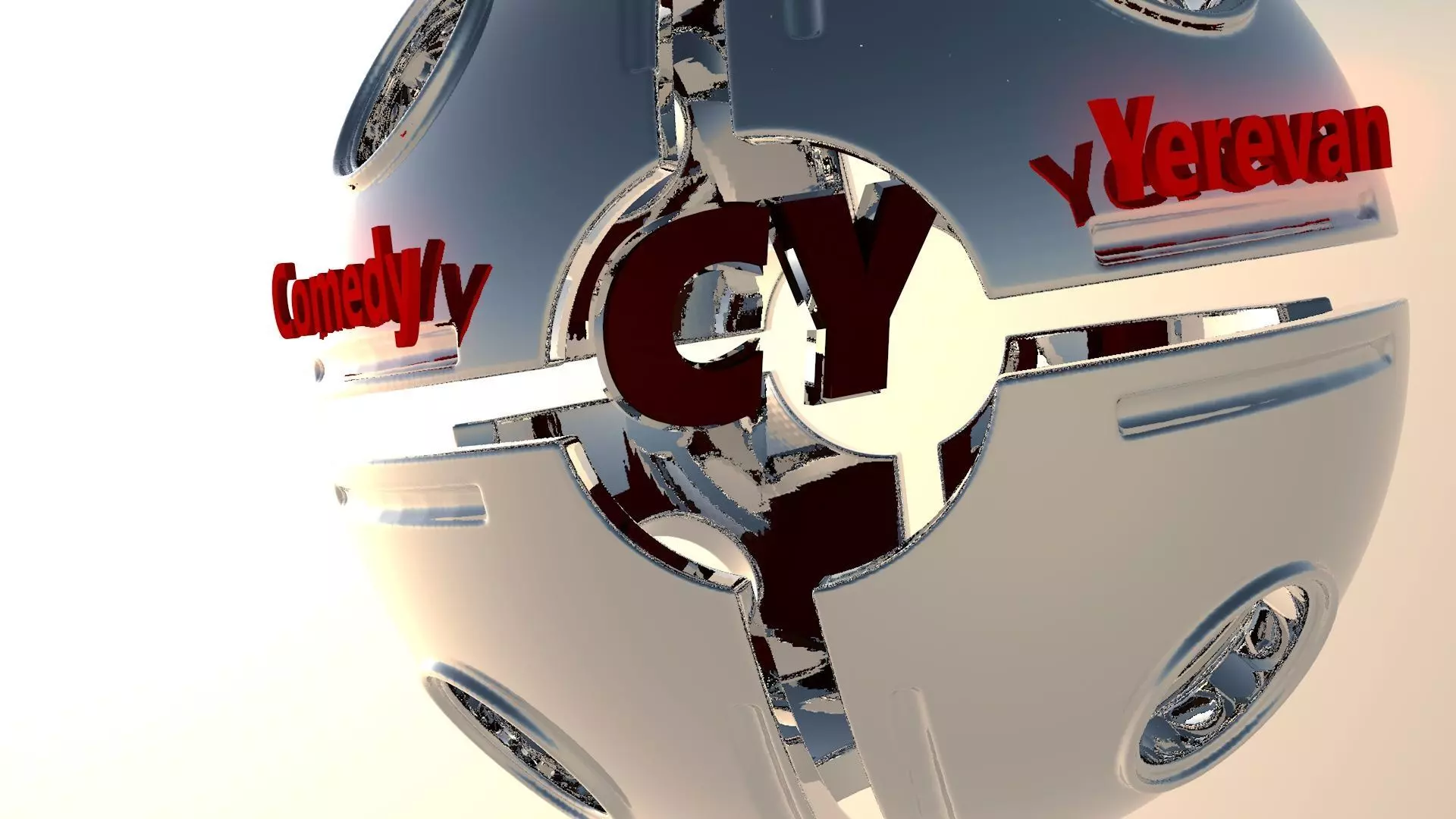 Mettalic globe Free 3D model
