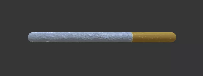 low-poly cigarette Free low-poly 3D model_0