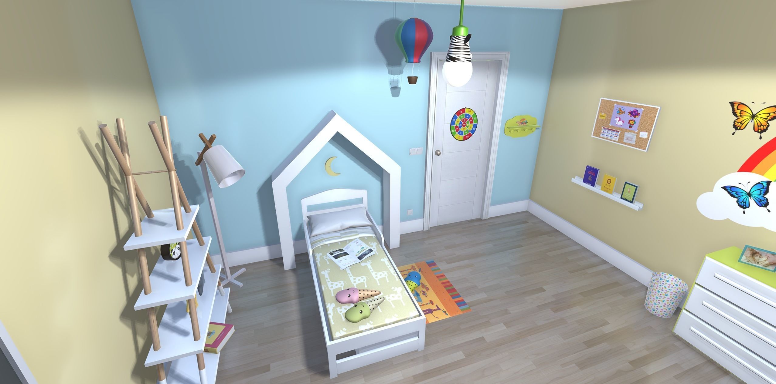 Children  room Low-poly 3D model_9