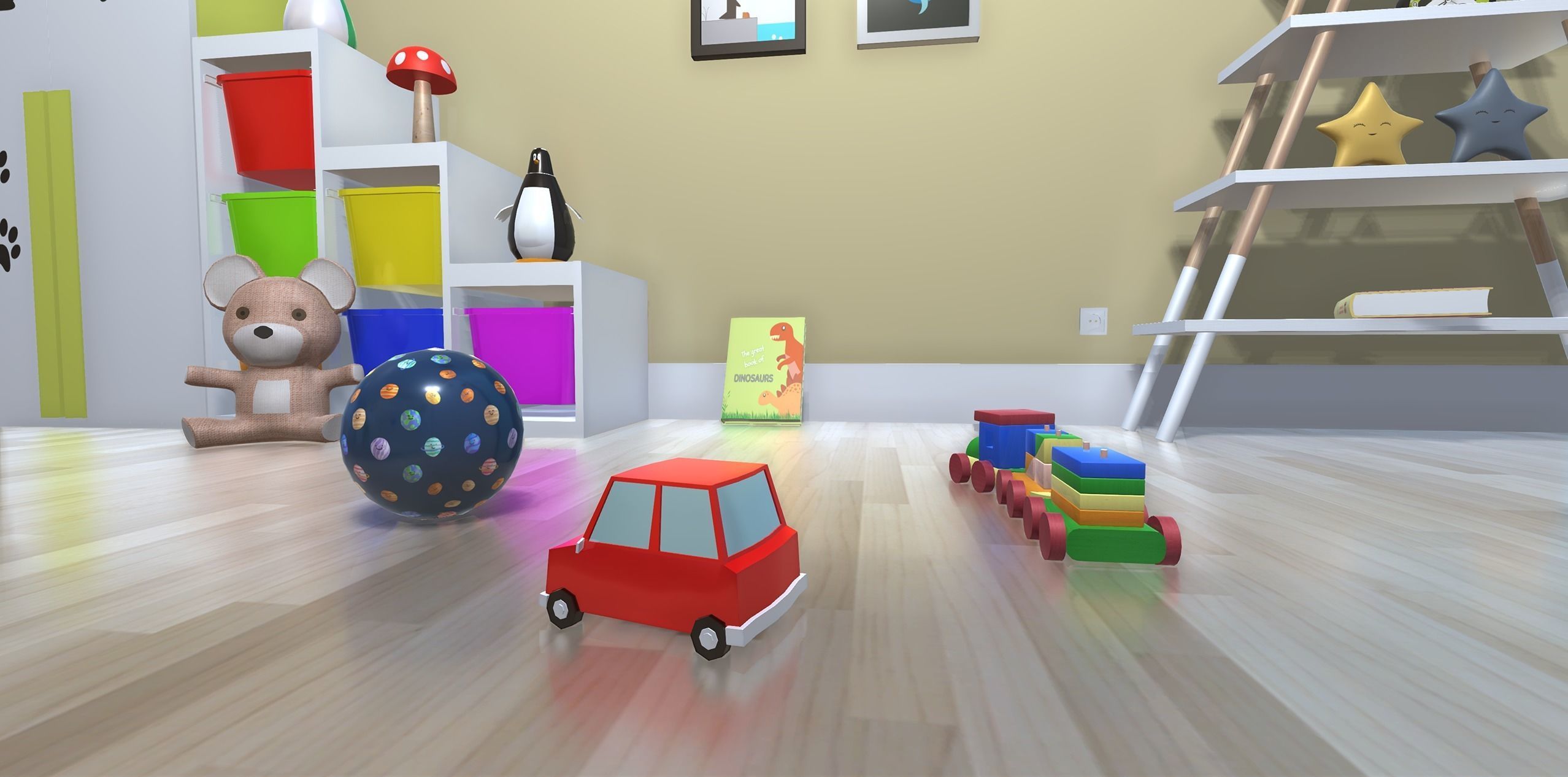 Children  room Low-poly 3D model_11