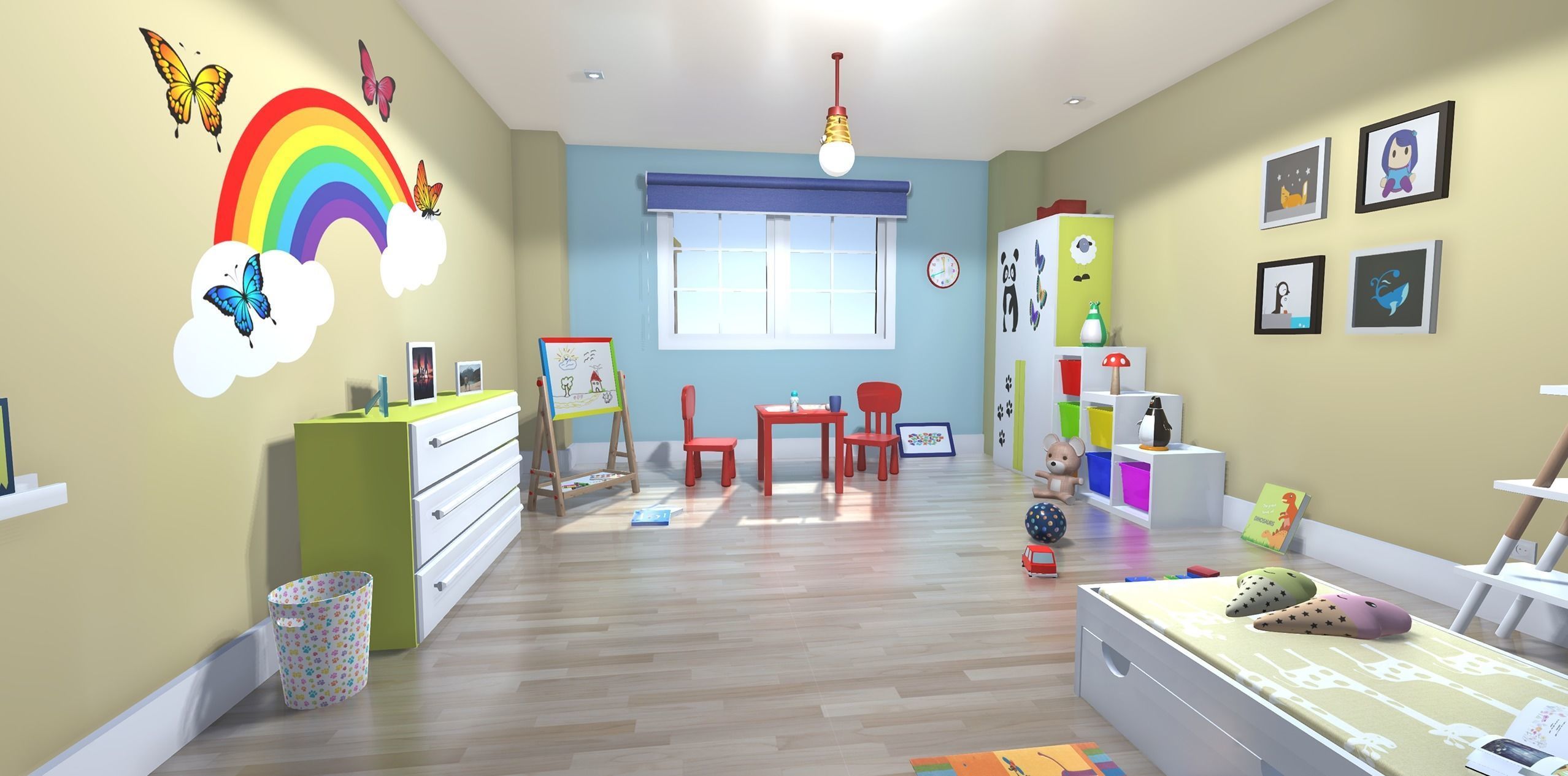 Children  room Low-poly 3D model_10